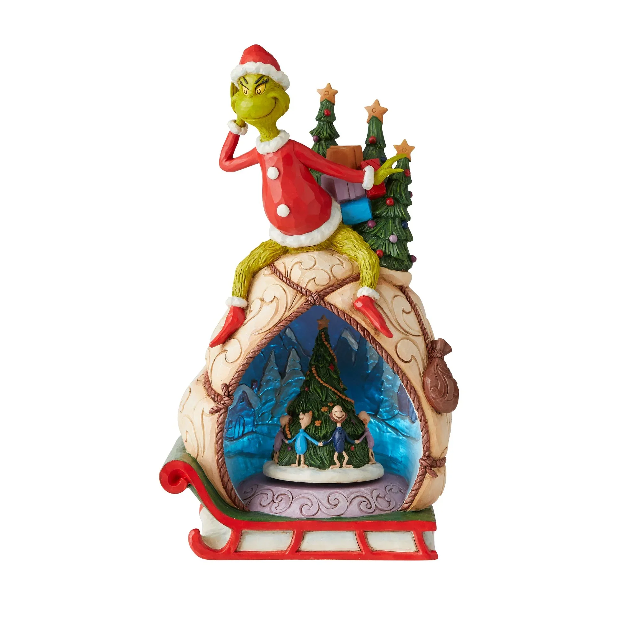 Grinch with Lited Rotatable Scene - Image 3